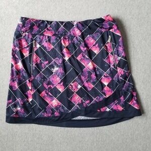 Tail White Label Womens M Active Skort Short Tennis Prep Floral Stretch Pockets